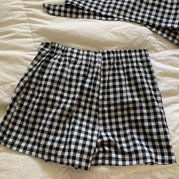 Checkered Skort and Crop Tank Set - Picture 4 of 8